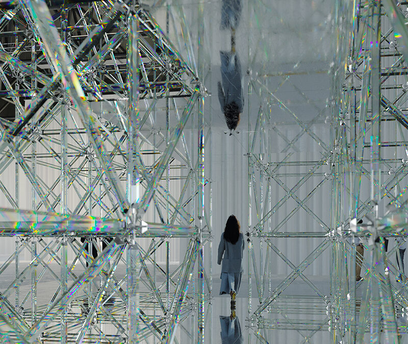 Monumental glass scaffolding, Venice, Paris, Japan